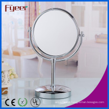 Fyeer Attractive Round Table Mirror Magnifying Brass Makeup Mirror